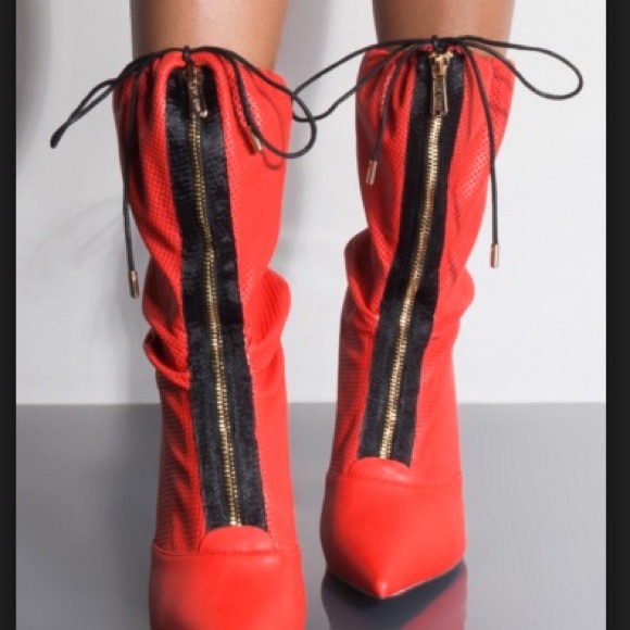 Shoes - “ABSOLUTE” Perforated Zip Up Bootie